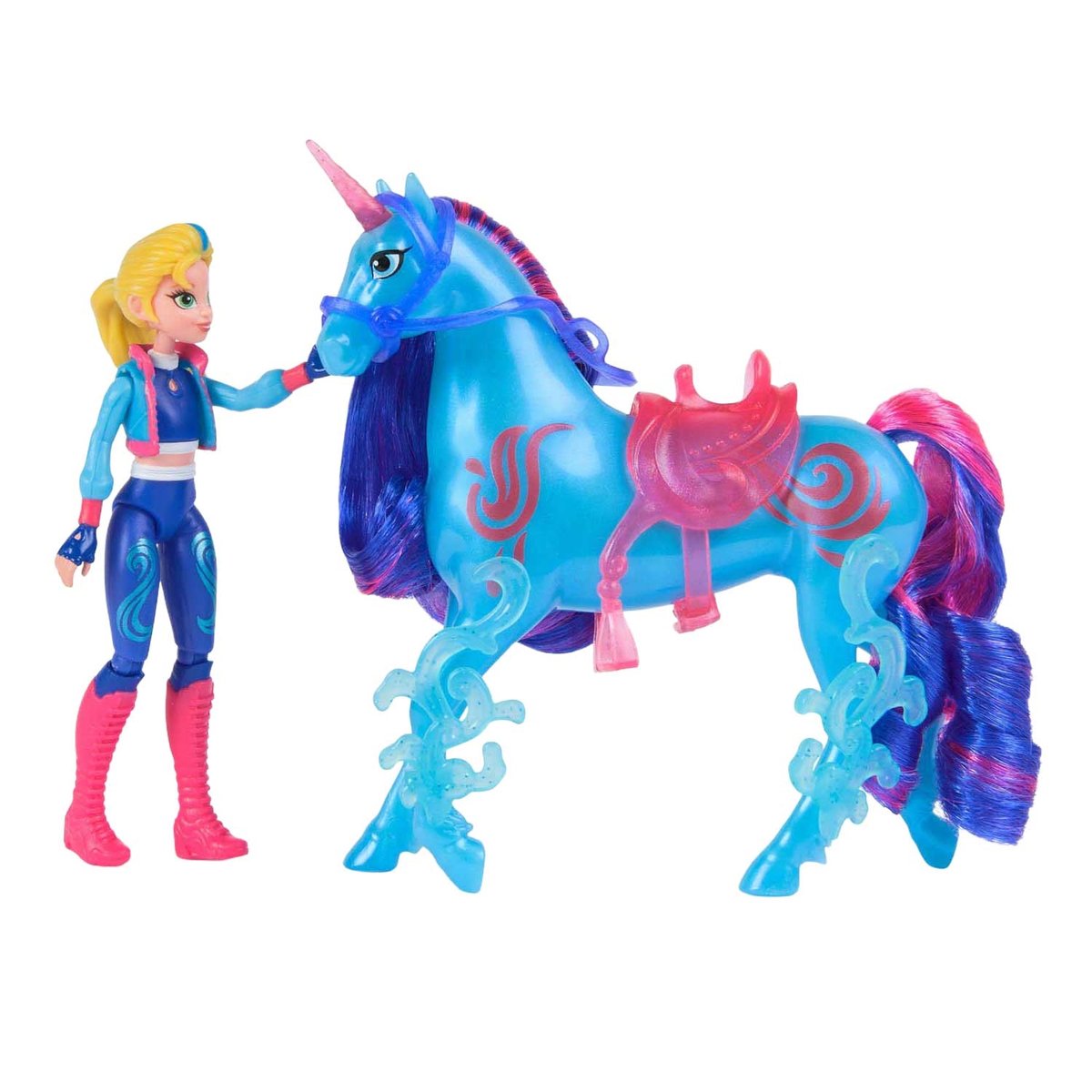 Unicorn Academy - L'ecole des licornes - Licorne River + Poupée Isabel multicolore, SPIN MASTER
