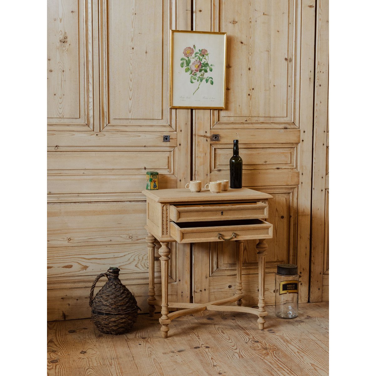 Meuble d'appoint en bois Gilbert N°1557 - Bon état bois clair, DEBONGOUT