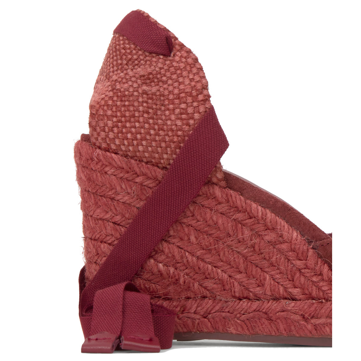 Espadrilles compensées à lacets JOYCE marron foncé, CASTANER