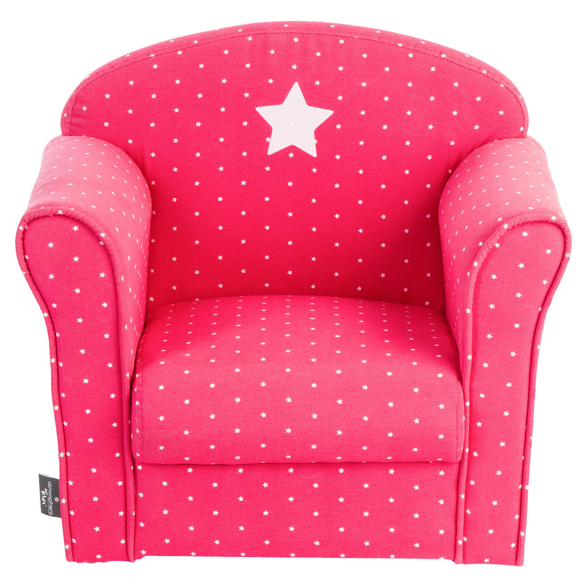 Fauteuil enfant en coton motifs étoiles CLUB beige, ATMOSPHERA FOR KIDS