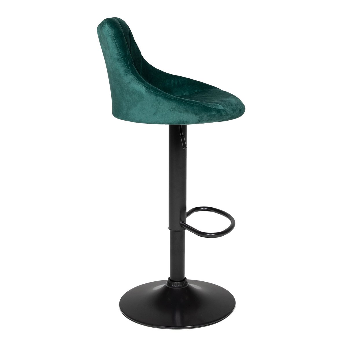 Lot de 2 tabourets de bar, ROBIN vert, noir, HAPPY GARDEN