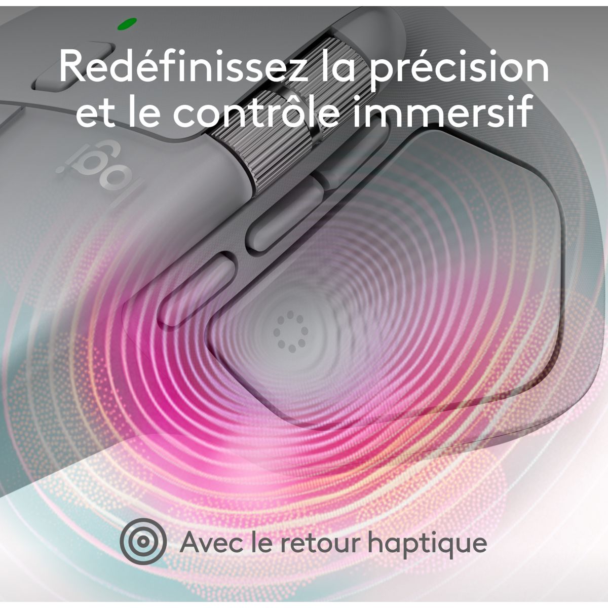 Souris sans fil rechargeable MX Master 4 Off White couleur unique, LOGITECH