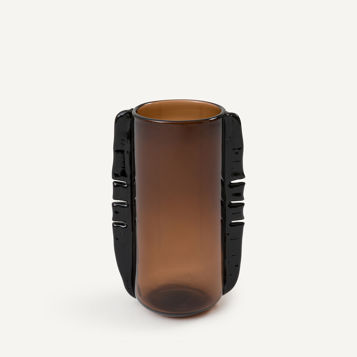 Vaso in vetro soffiato a mano, H32 cm, Limno ambra, AM.PM