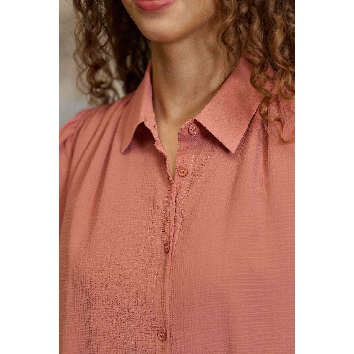 Lockere Bluse mit kurzen Ärmeln, TOBIA rosa, LA PETITE ETOILE