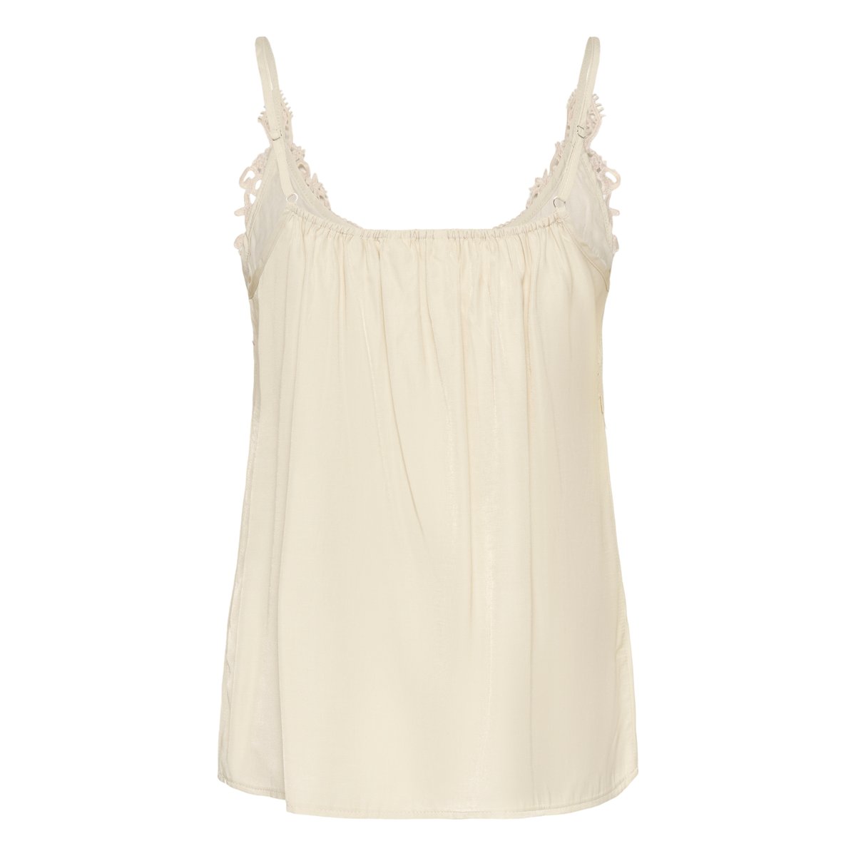 Haut en jersey sans manches beige oatmeal, CREAM
