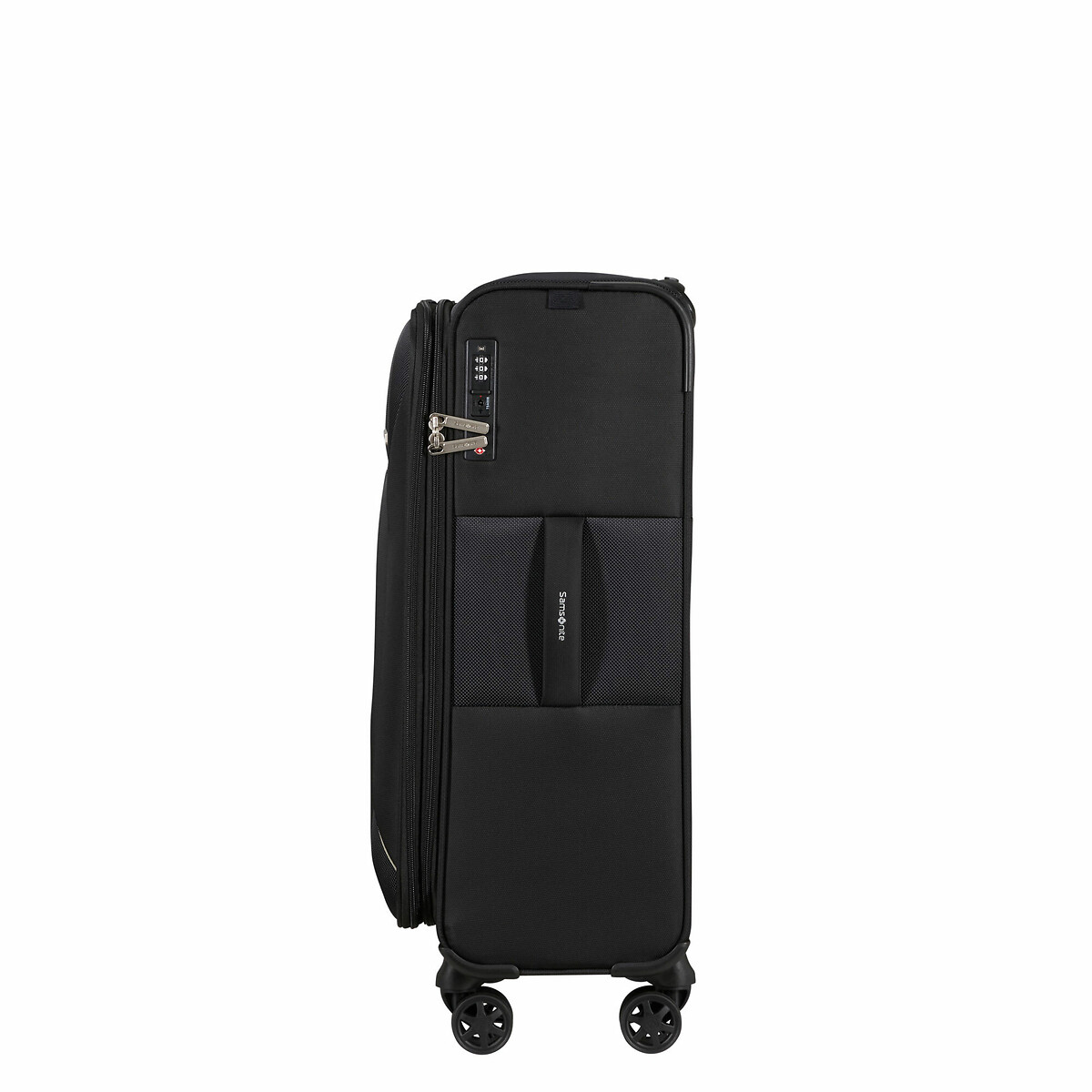 Mala de Viagem Média Base Breeze, 4 Rodas, Expansível 68L, Samsonite preto , SAMSONITE