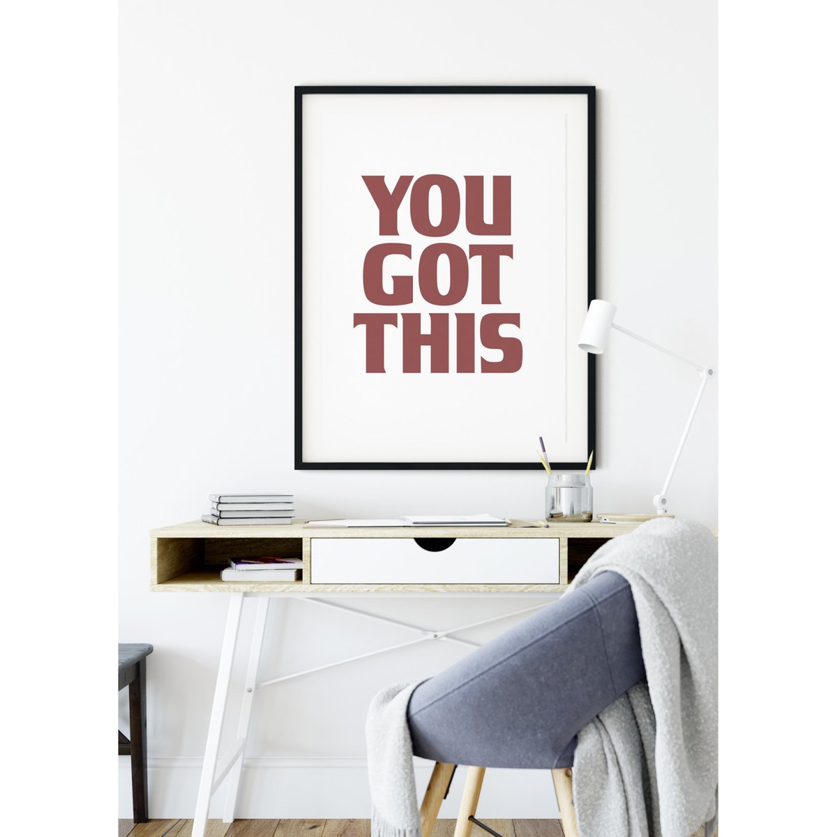Poster 'You got this' blanc, L'AFFICHERIE