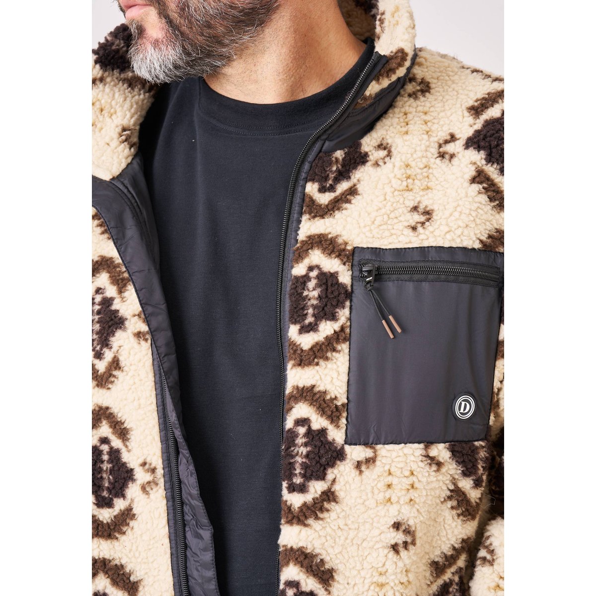 Veste regular homme effet sherpa NORTHFOLK beige, DEELUXE