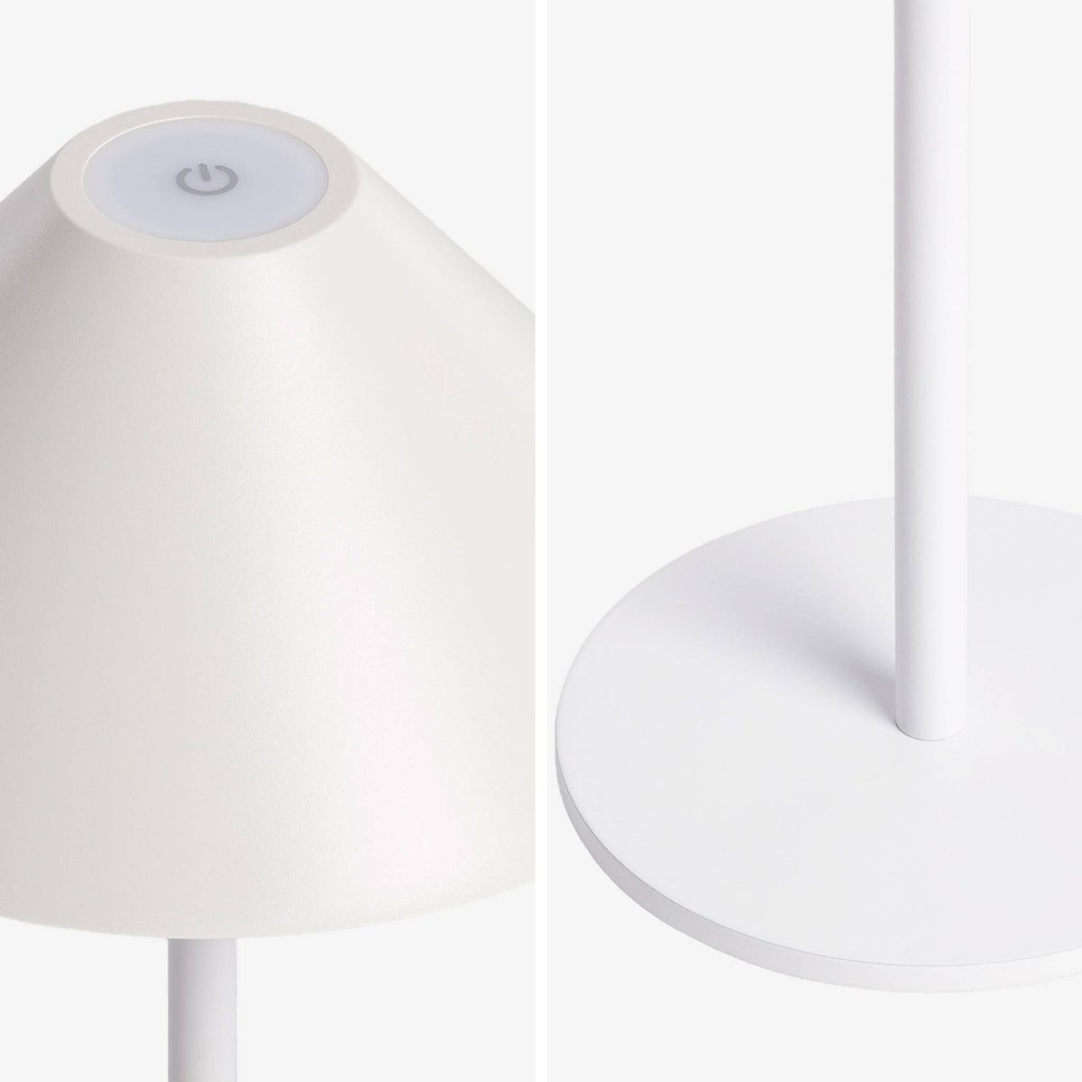 Lampe de table intérieur/extérieur LED sans fil H 32cm ADAM blanc, SWEEEK