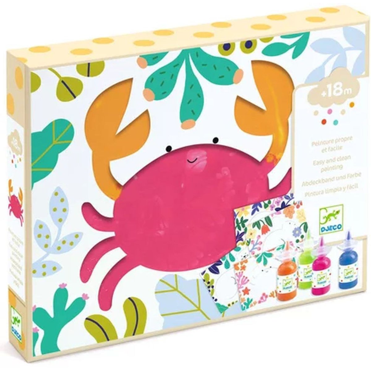 Peinture pour les petits - Barbouille et beau rose, DJECO