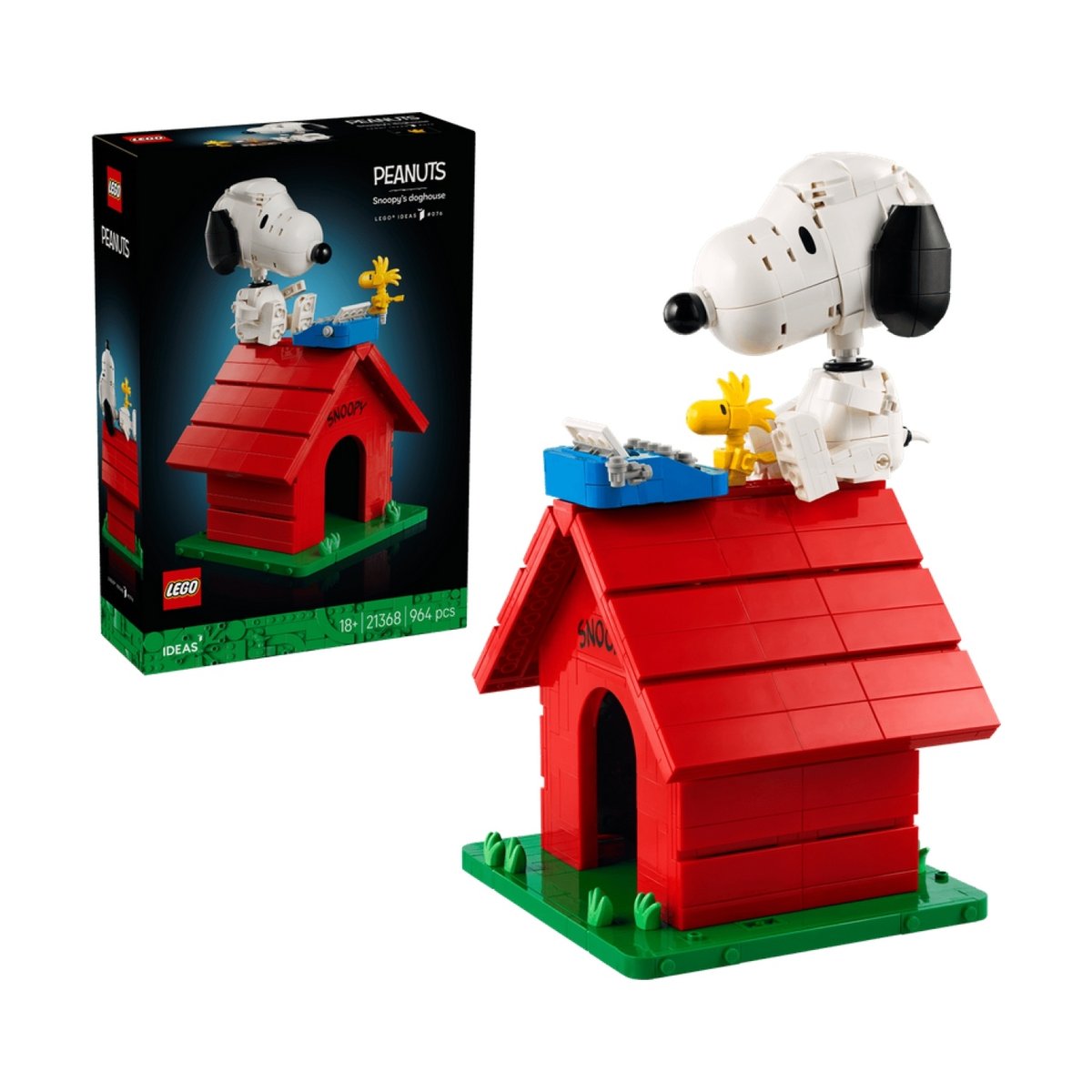 Ideas Peanuts la niche de Snoopy multicolore, LEGO