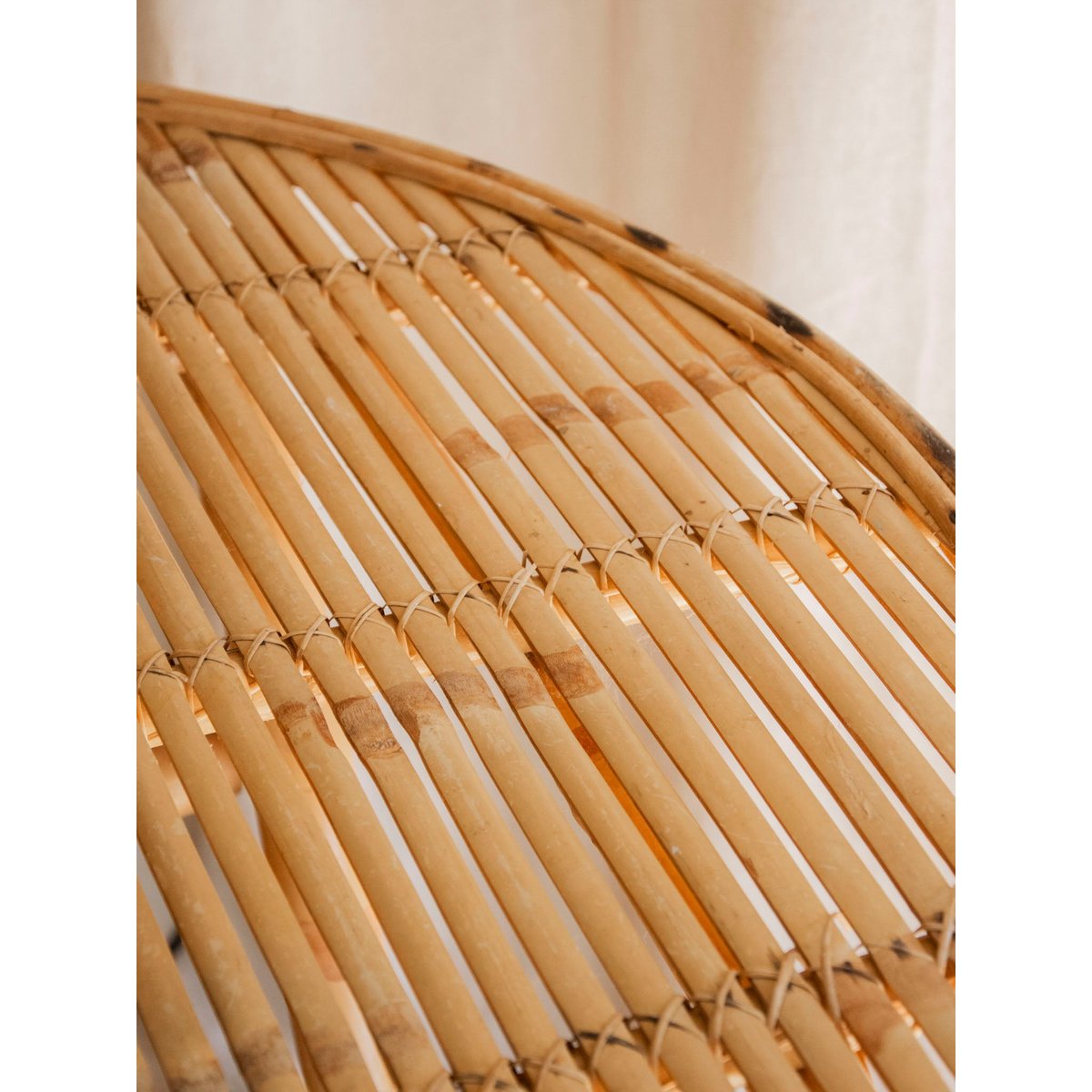 Table à manger en bambou pliable Romy N°1417 - Bon état bois clair, DEBONGOUT