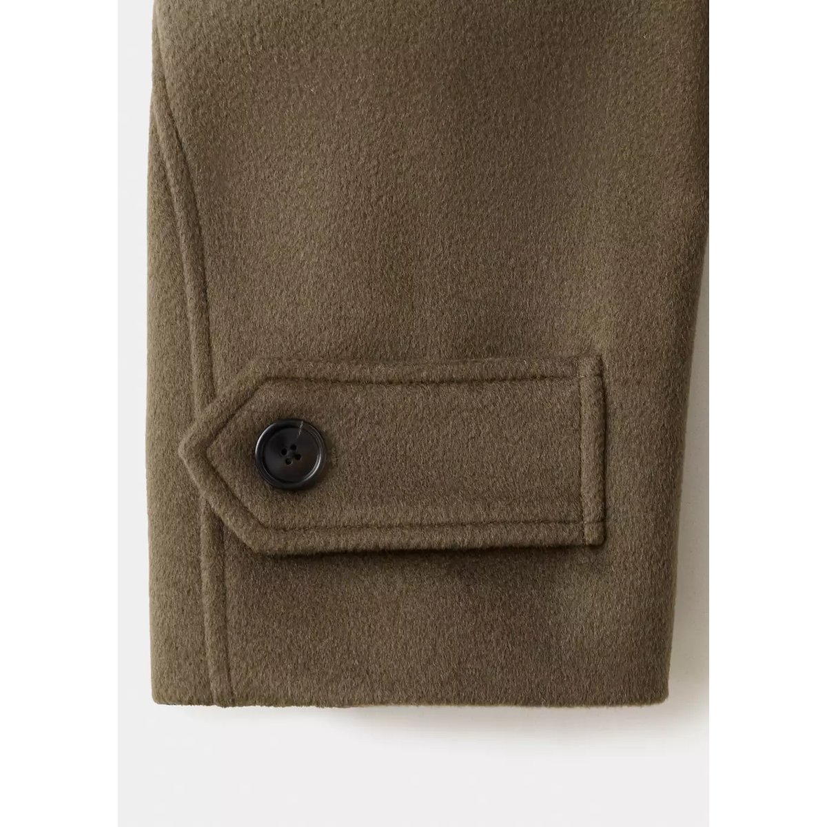 Veste à col montant avec fermeture éclair marron moyen, MANGO
