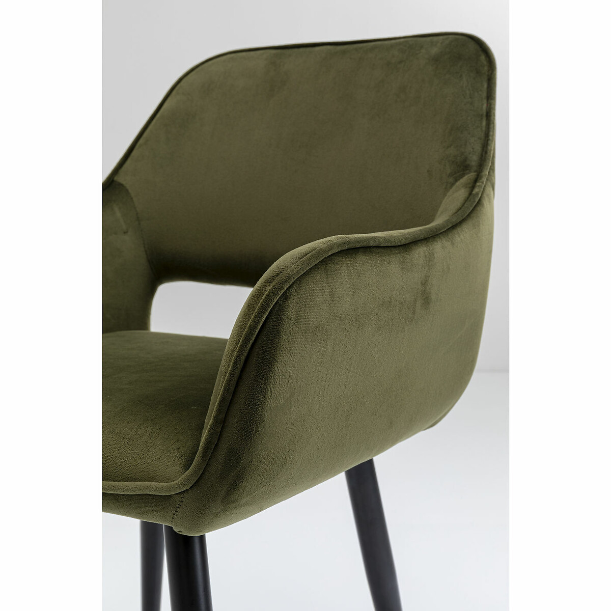 Chaise a. acc. San Francisco vert foncé noir, KARE DESIGN