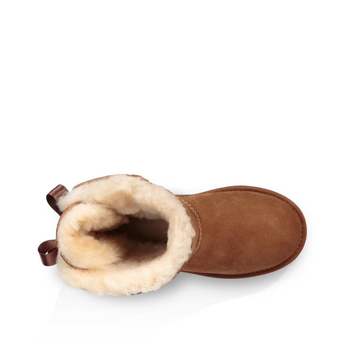 Boots en cuir Bailey Bow II chataigne, UGG
