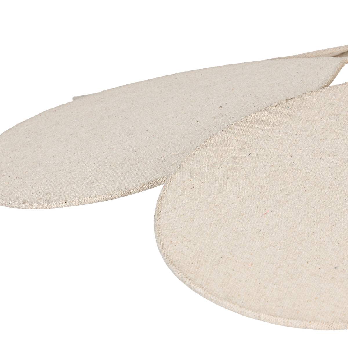 Suspension enfant en lin forme fleur à 6 pétales NAYA beige lin, ATMOSPHERA