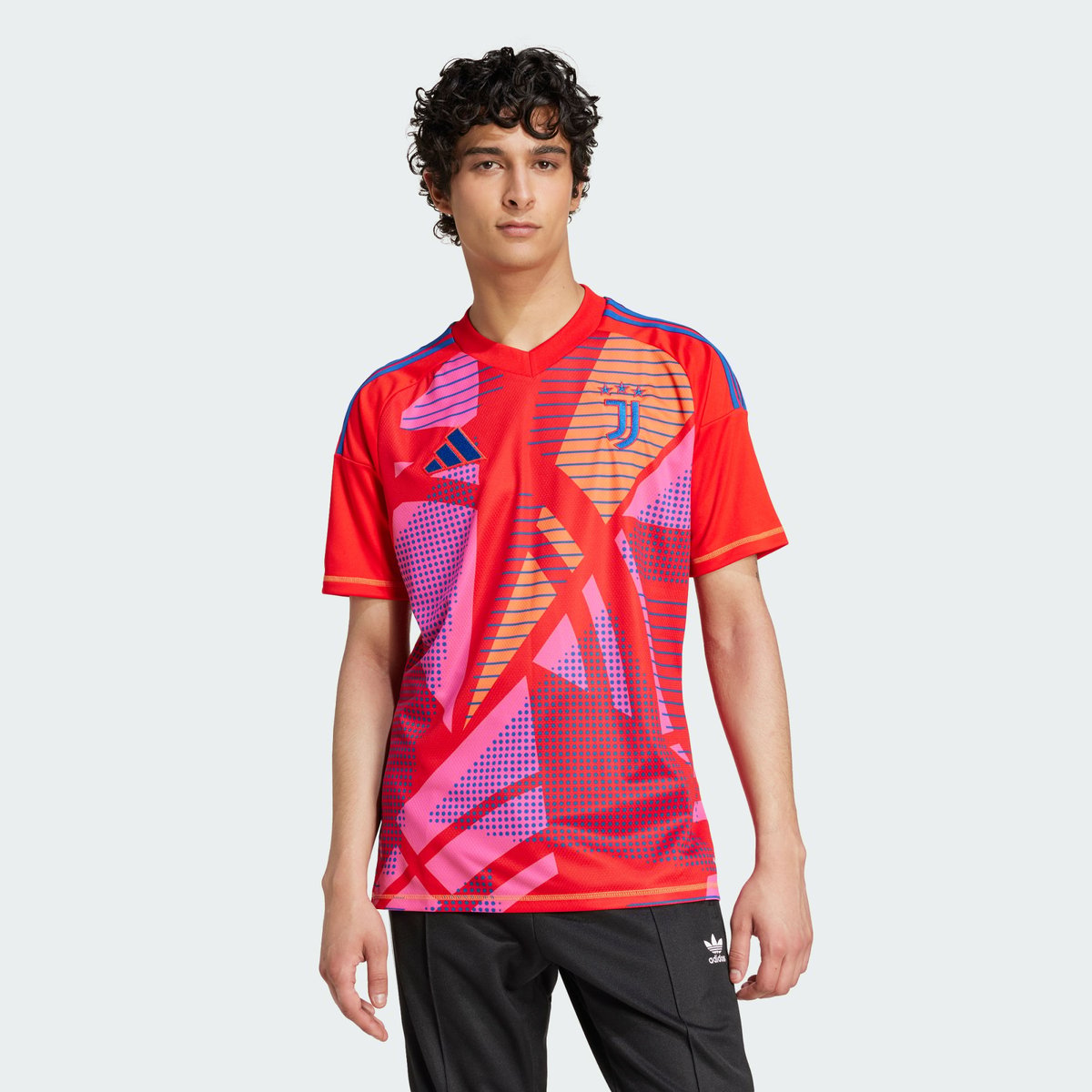 Maillot de gardien de but manches courtes Juventus 24/25 red / royal blue, adidas Performance