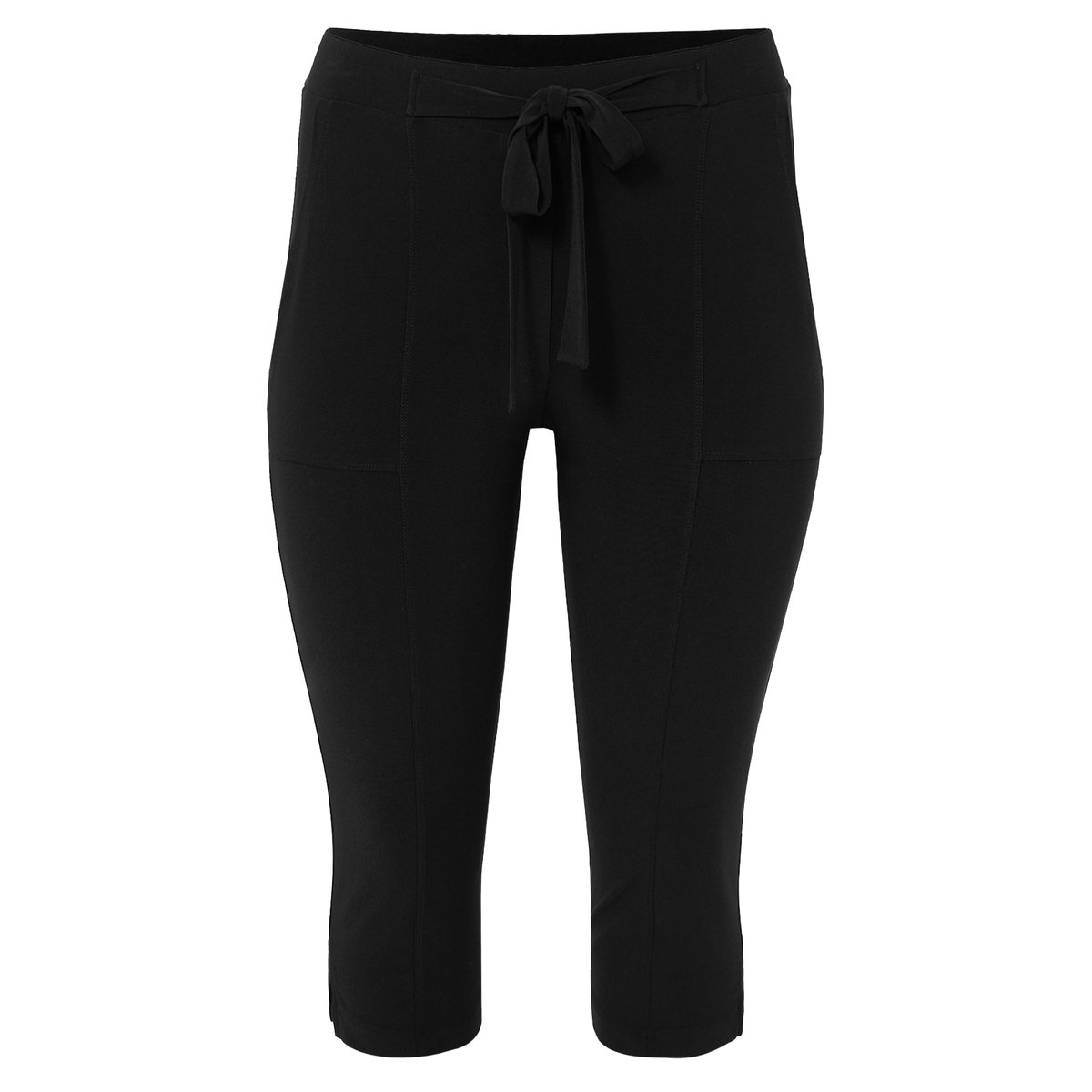 Pantalon avec une ceinture élastique noir, YOEK