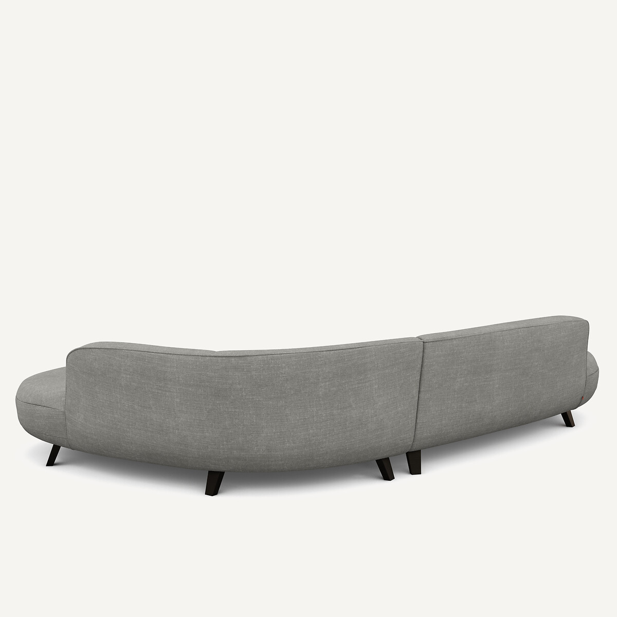 Canapé d'angle en coton et lin ROSEBURY anthracite, AM.PM X EMMANUEL GALLINA