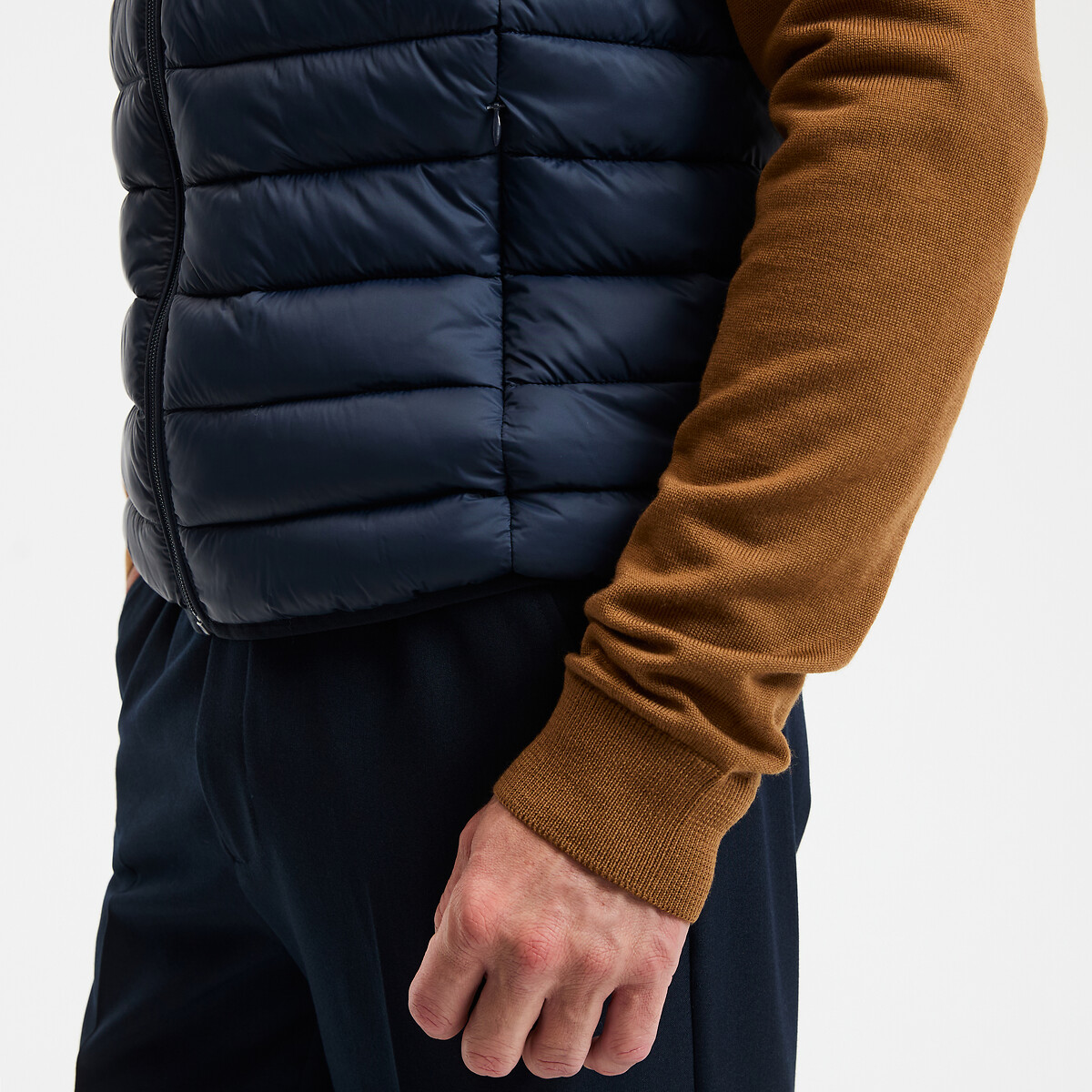 Lightweight Padded Gilet navy blue, LA REDOUTE COLLECTIONS