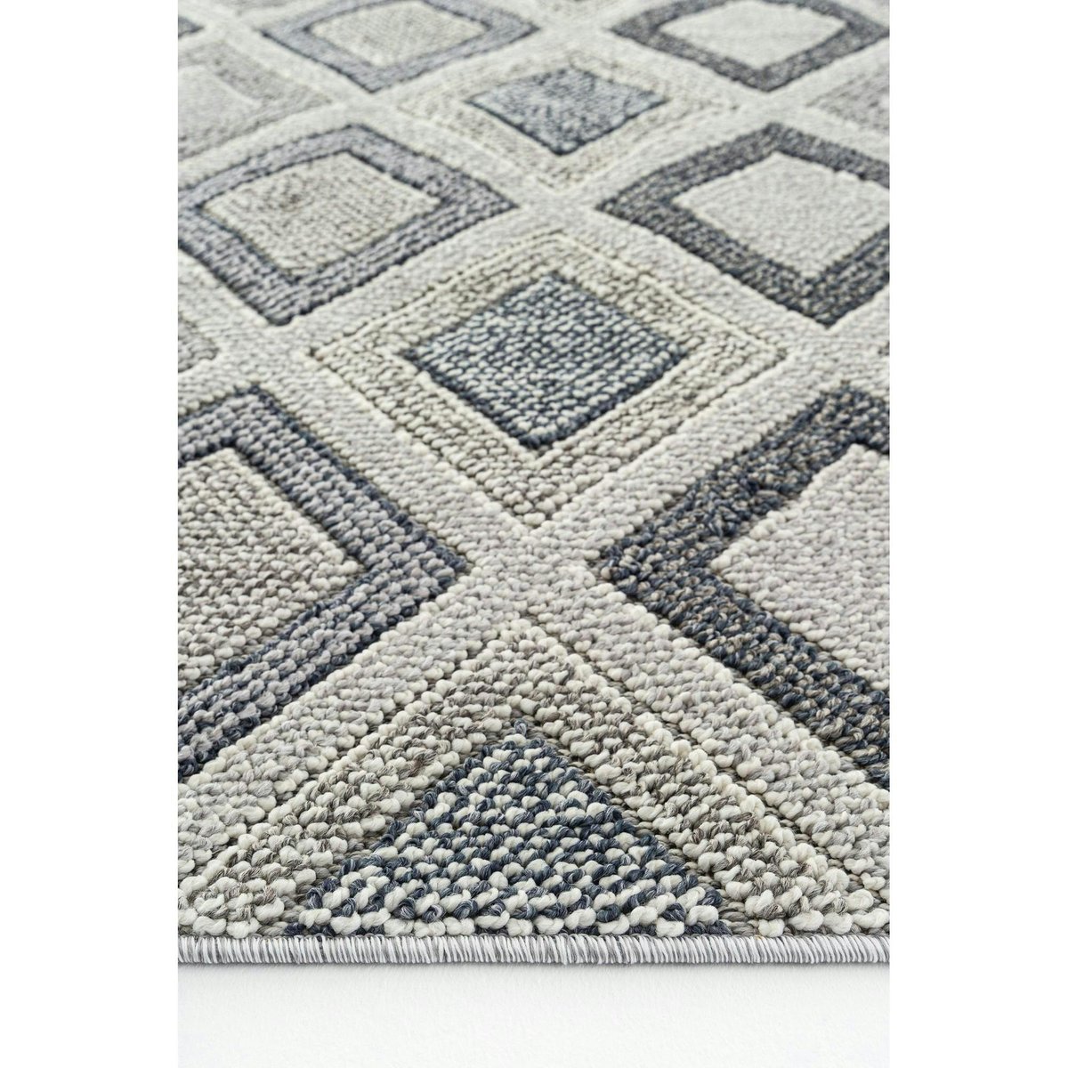 Tapis décoratif à motifs 120x180 ISTANBUL gris (losanges), PIER IMPORT