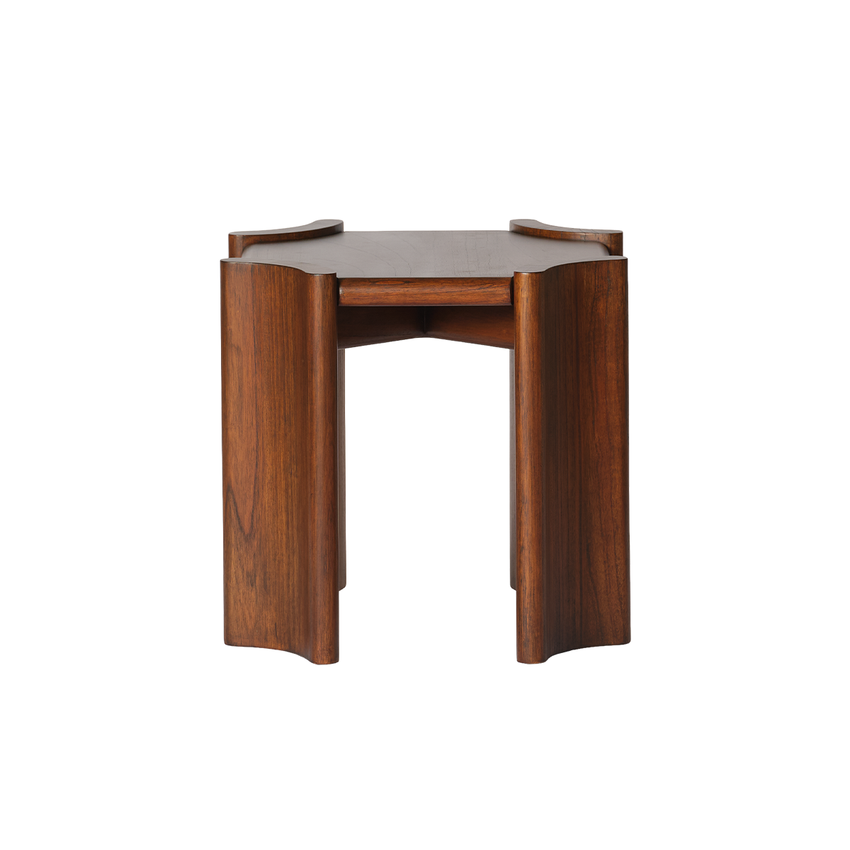 Table d'appoint en mindi carré ALVAR couleur unique, BERAH GETAH
