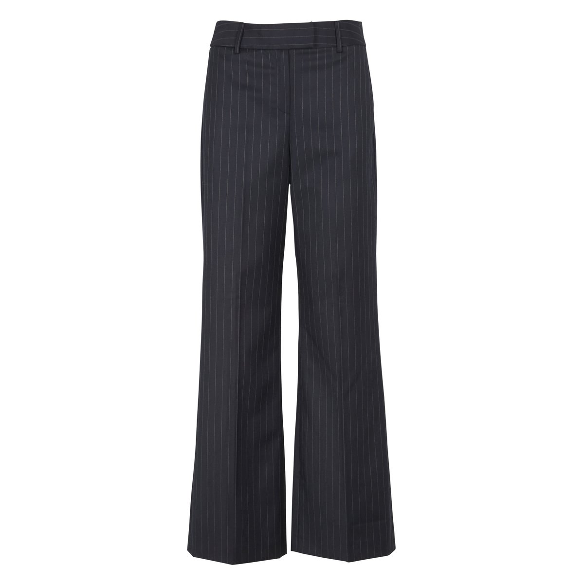 Pantalon de tailleur taille haute rayé LAYLA marine, Maison 123