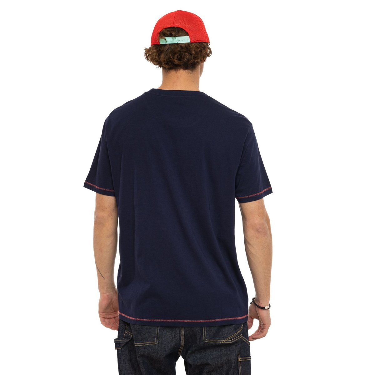 T-Shirt en coton FULL bleu marine/beige/noir/bleu/rouge, VON DUTCH