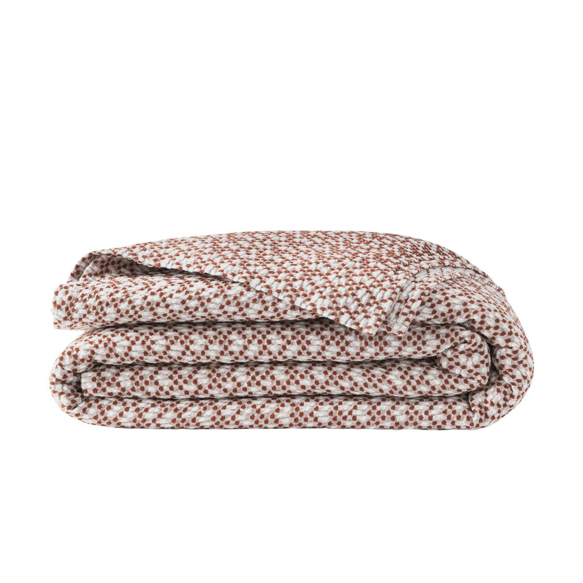 Couvre lit en coton tissé, MIRAGE orange, ESSIX