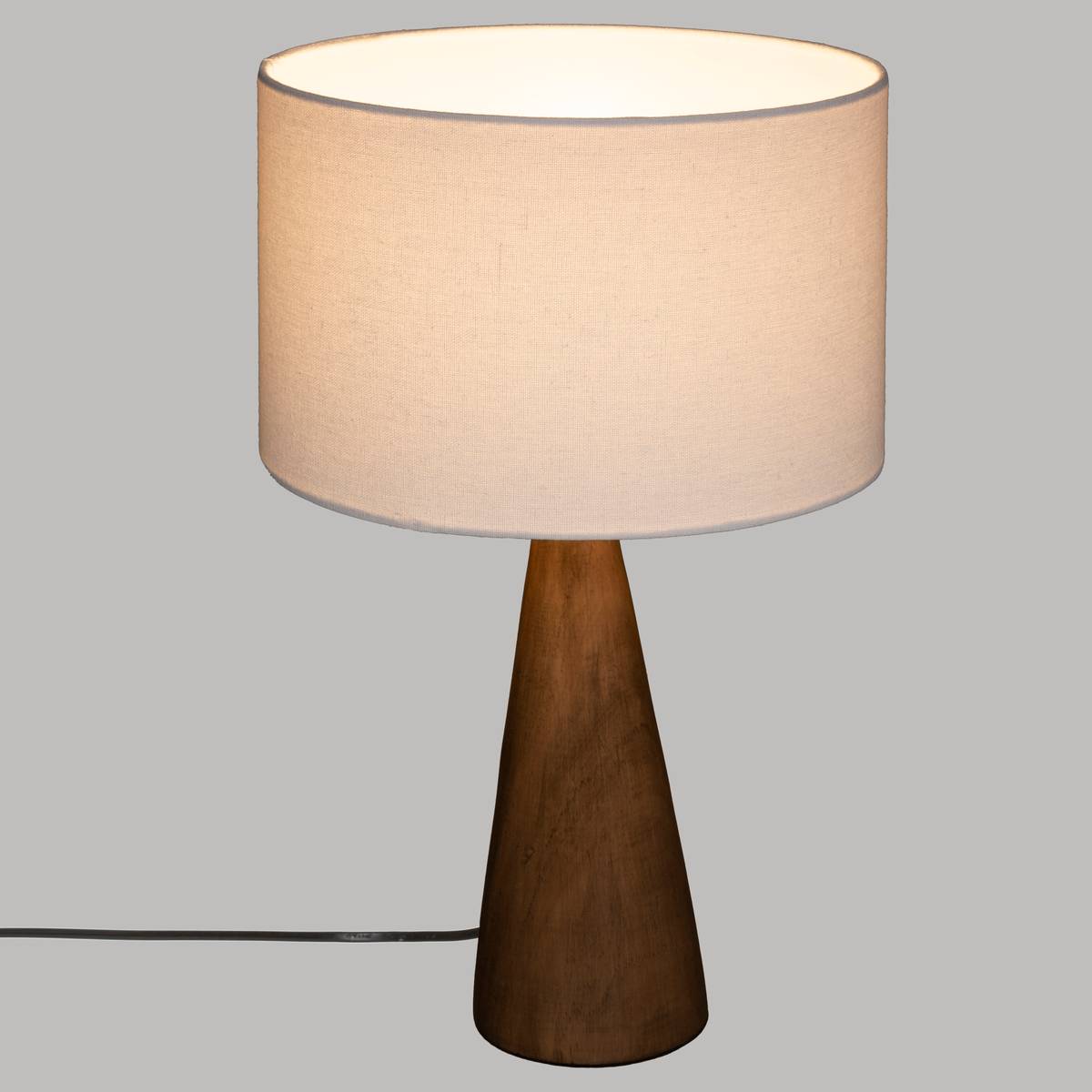 Lampe bois de pin AINA blanc, ATMOSPHERA