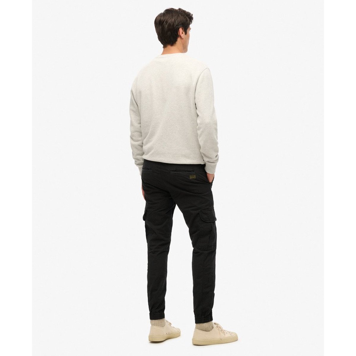 Pantalon slim cargo Para noir, SUPERDRY