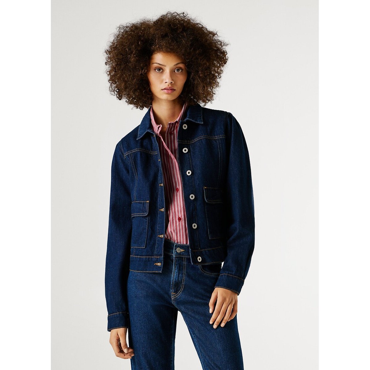 Veste en denim denim brut, PEPE JEANS