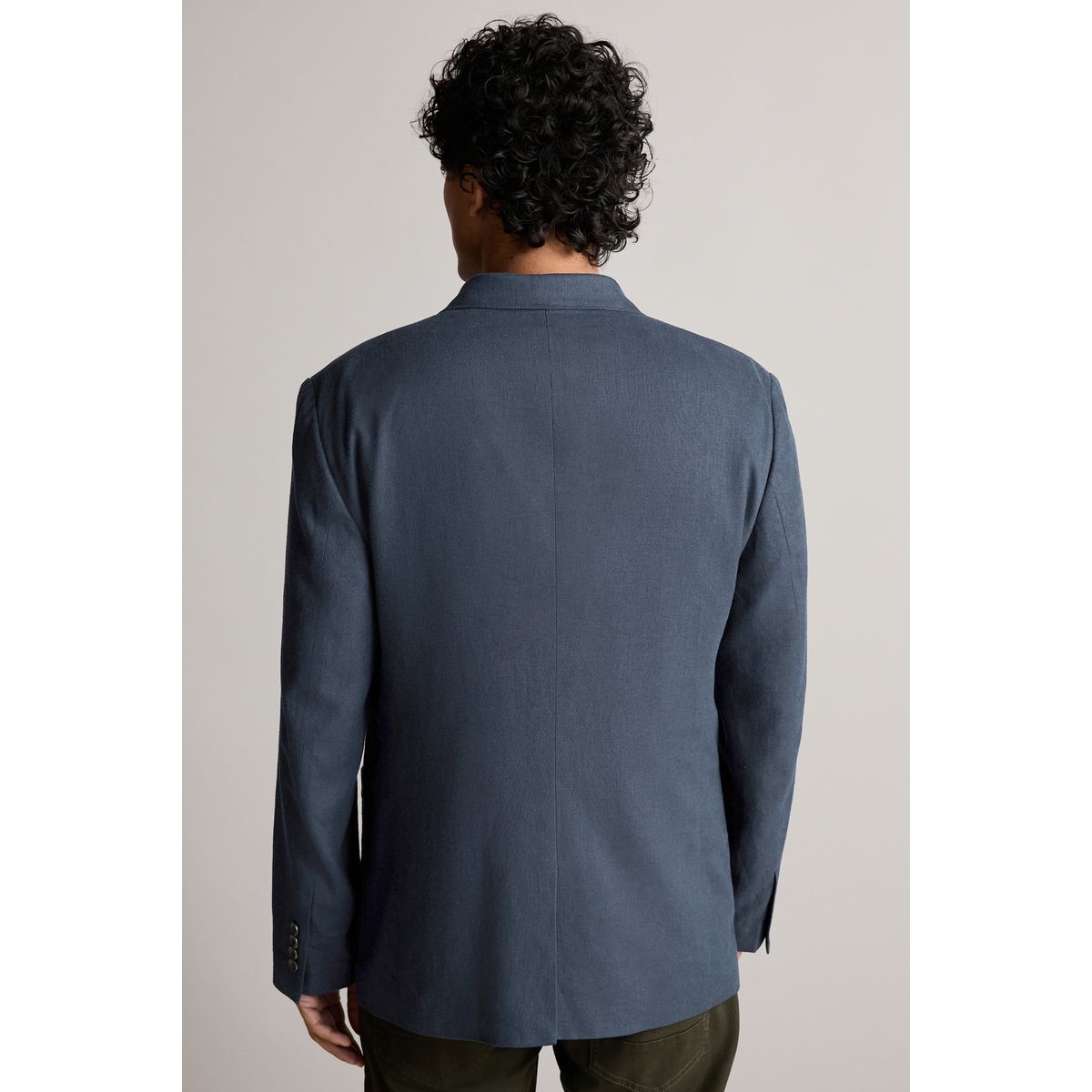 Blazer en lin bleu marine, NEXT