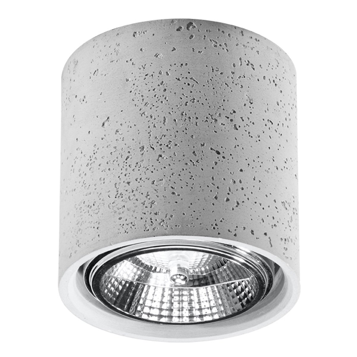 Plafonnier Béton Gris GU10 1 Cullo gris, EDEN