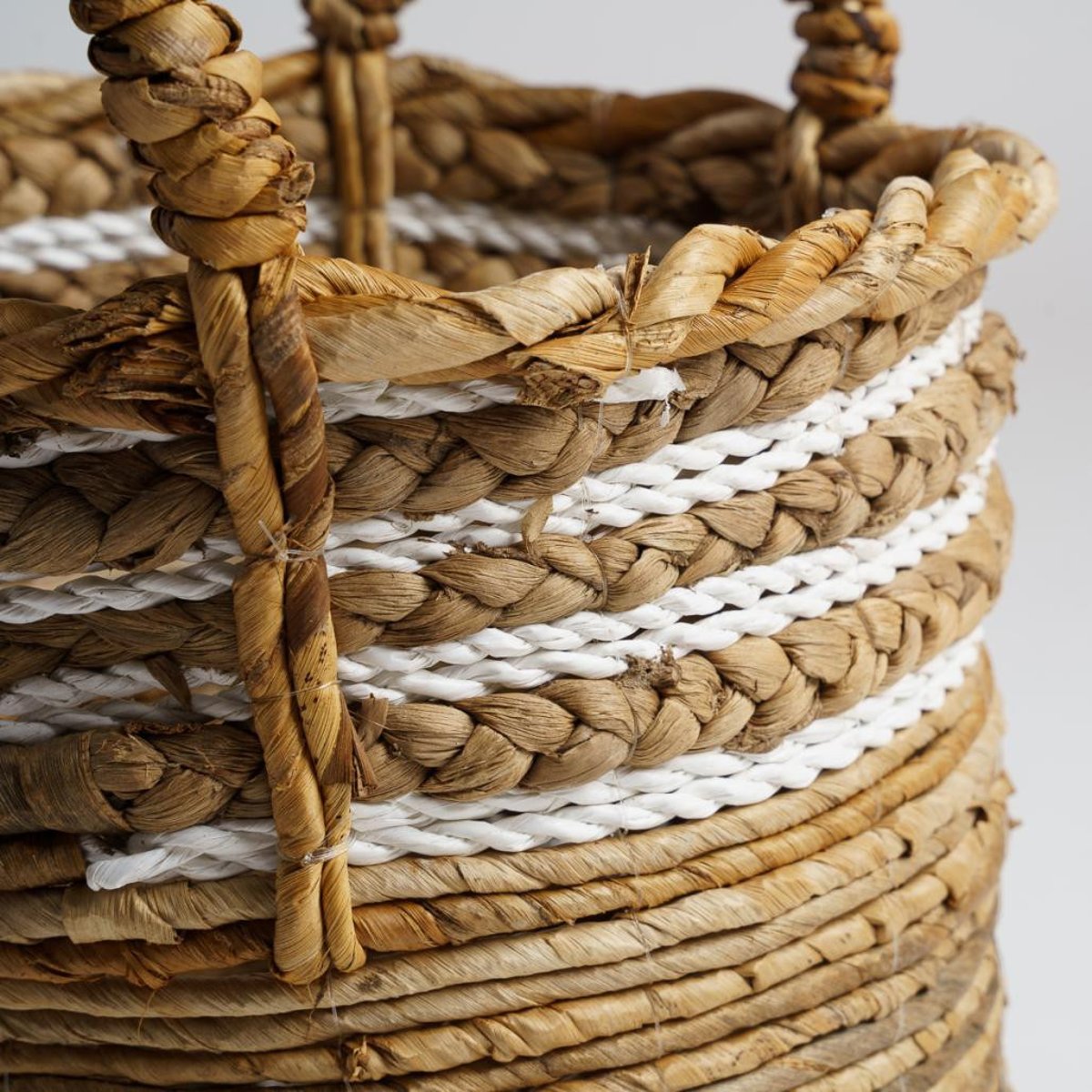 Panier en fibre végétale beige S YVO naturel, WANDA COLLECTION