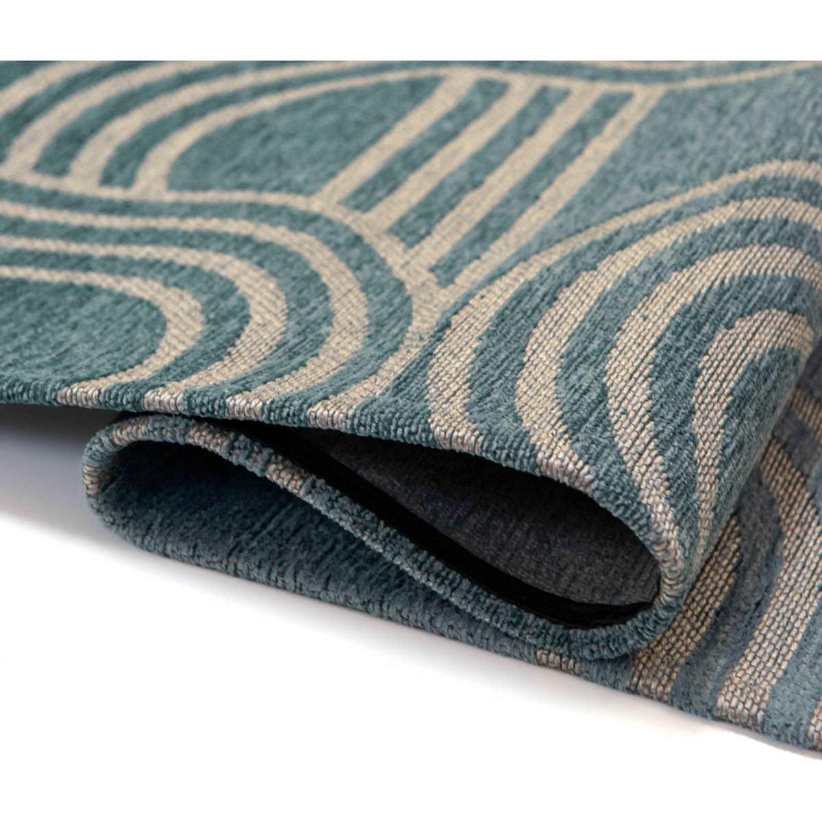 Tapis intérieur extérieur, DISCO bleu turquoise doux, RECOLLECTION