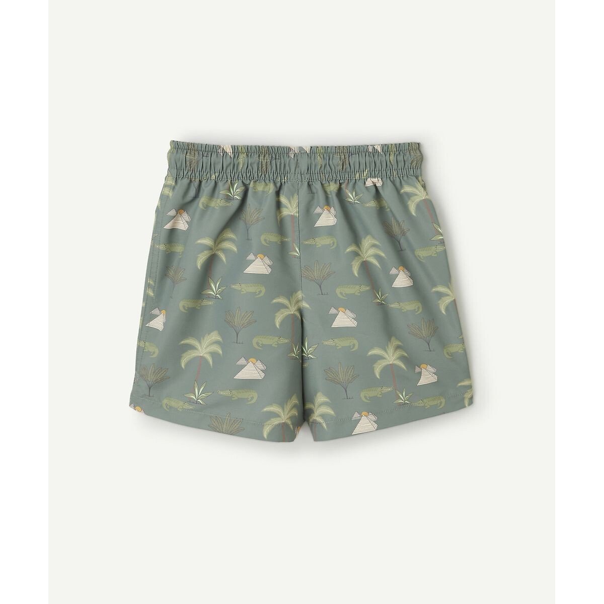 Shorts da bagno fantasia verde, TAPE A L'OEIL