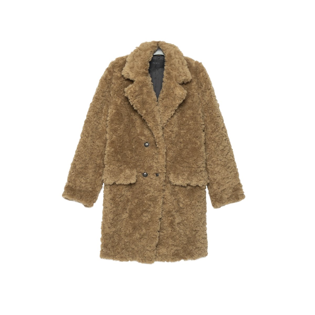 Manteau à poils longs marron, IKKS