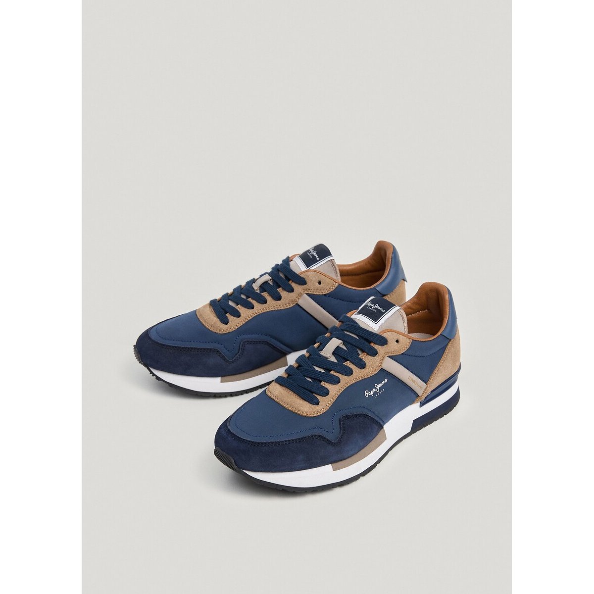 Zapatillas de material mixto HAILON BASIC azul marino, PEPE JEANS