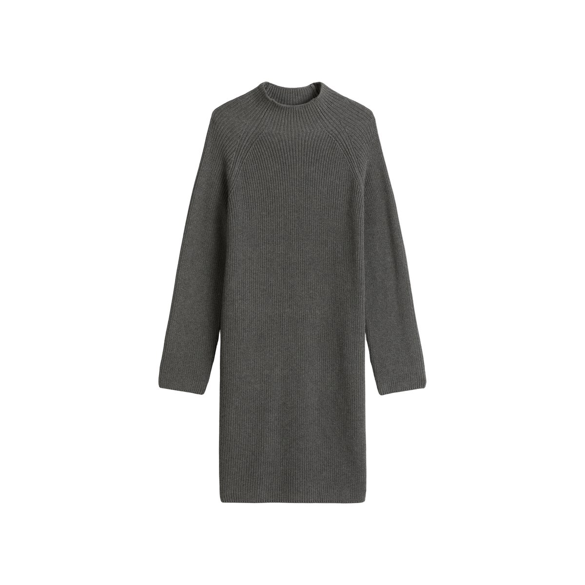 Robe en tricot DfC loose en pur coton organique gris, MARC O'POLO