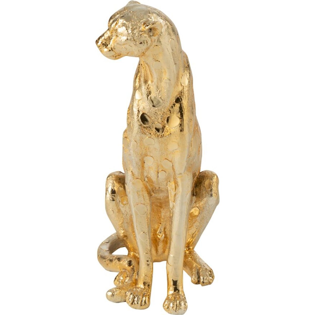 Figurine léopard en résine, Fait main doré, RECOLLECTION