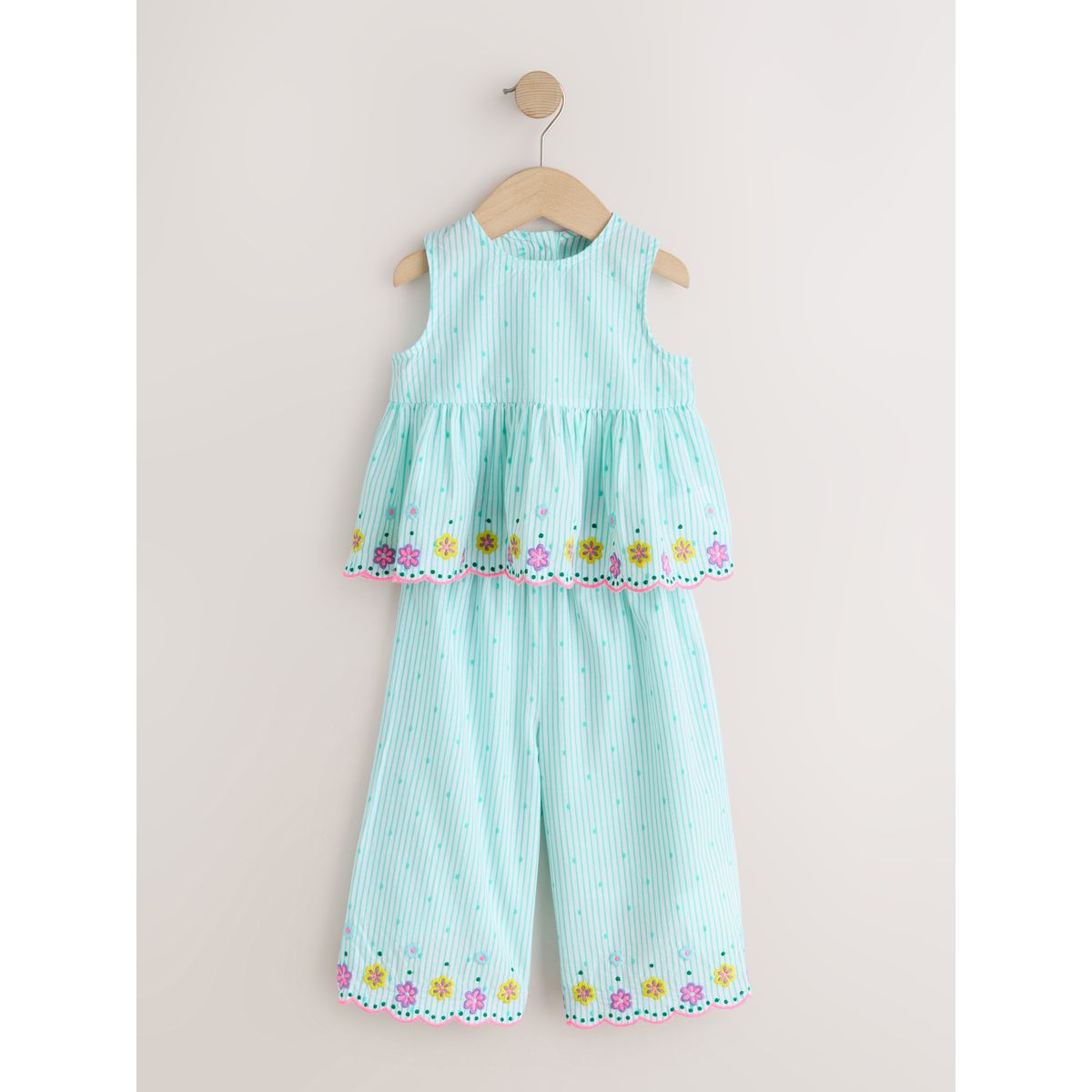 Chemisier sans manches et pantalon vert menthe, NEXT