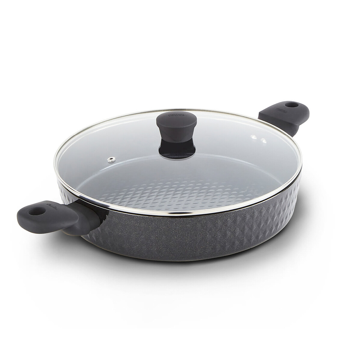 30cm diamo saute pan with lid with black diamond coating black Tower La Redoute