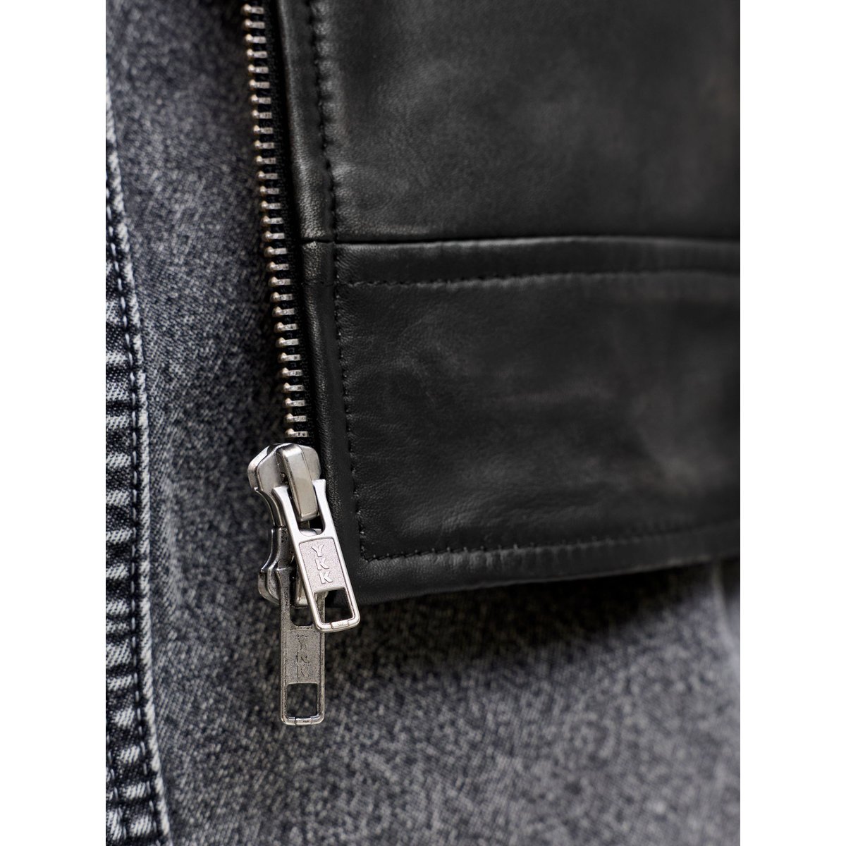 Veste En Cuir black, JACK & JONES