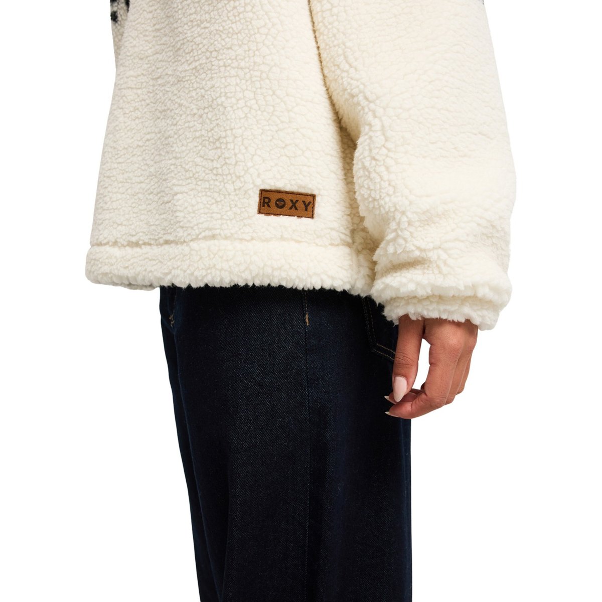 Polaire à demi-zip TREASURE SOUL. blanc coconut milk, ROXY