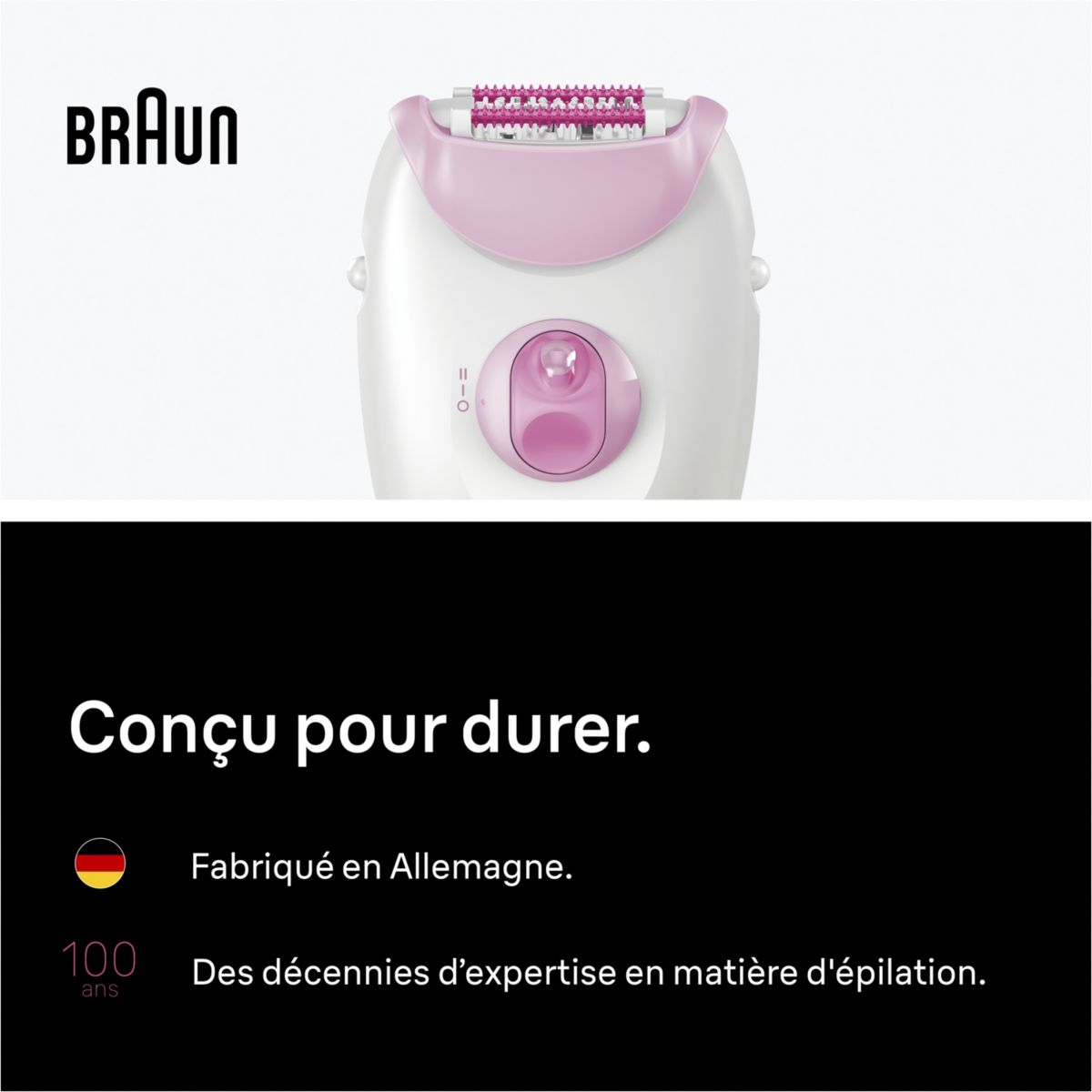 Epilateur électrique Silk-épil SE3 3-202 couleur unique, BRAUN