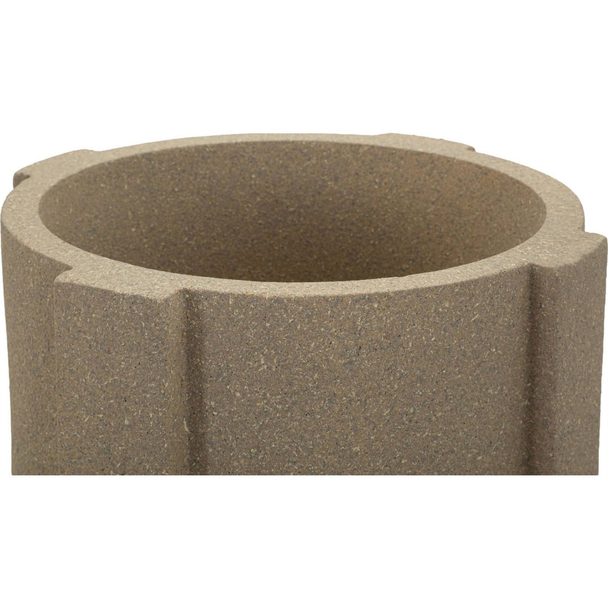 Cache-pot sculptural effet minéral MODERN marron, RECOLLECTION