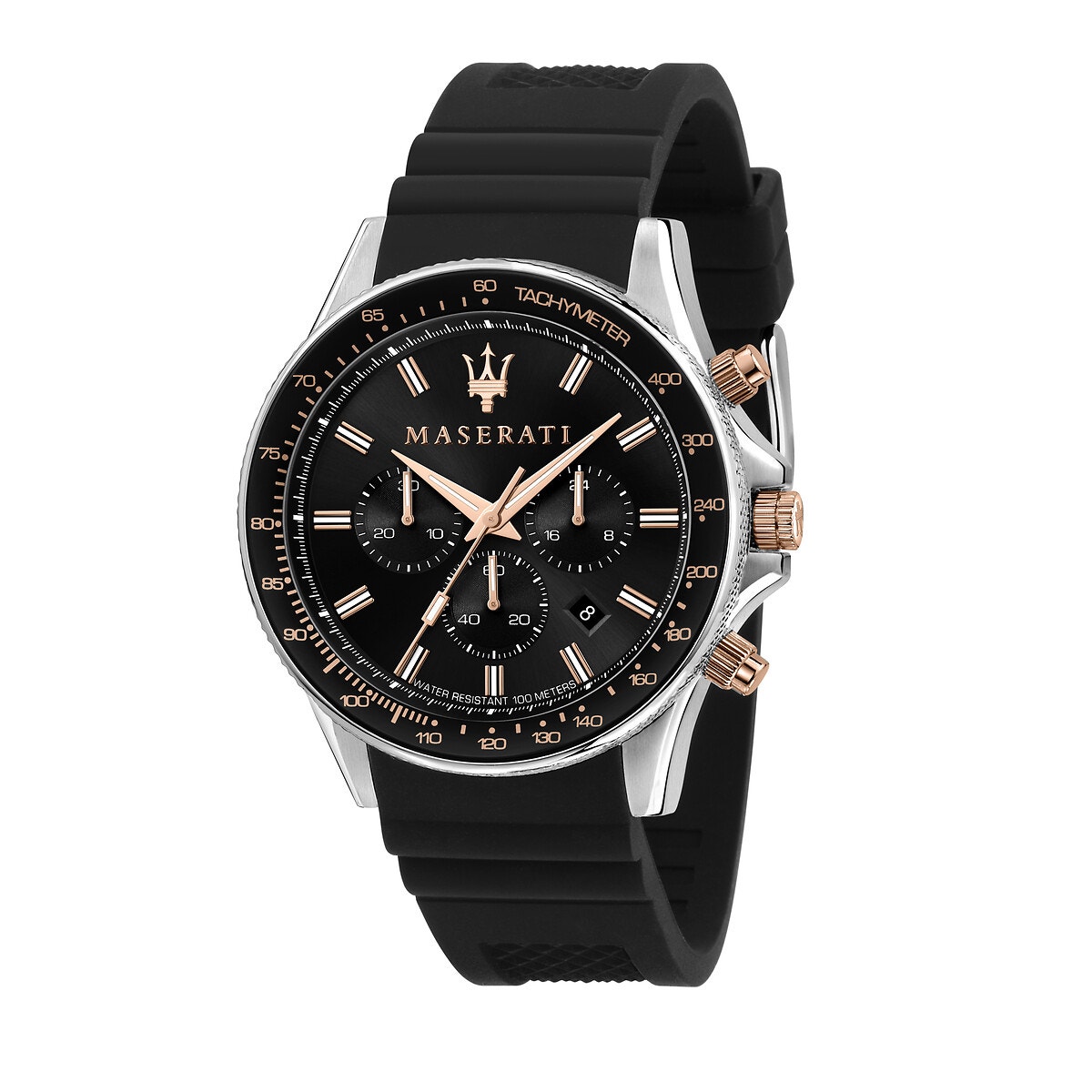 Montre Analogique Sfida noir/acier, MASERATI