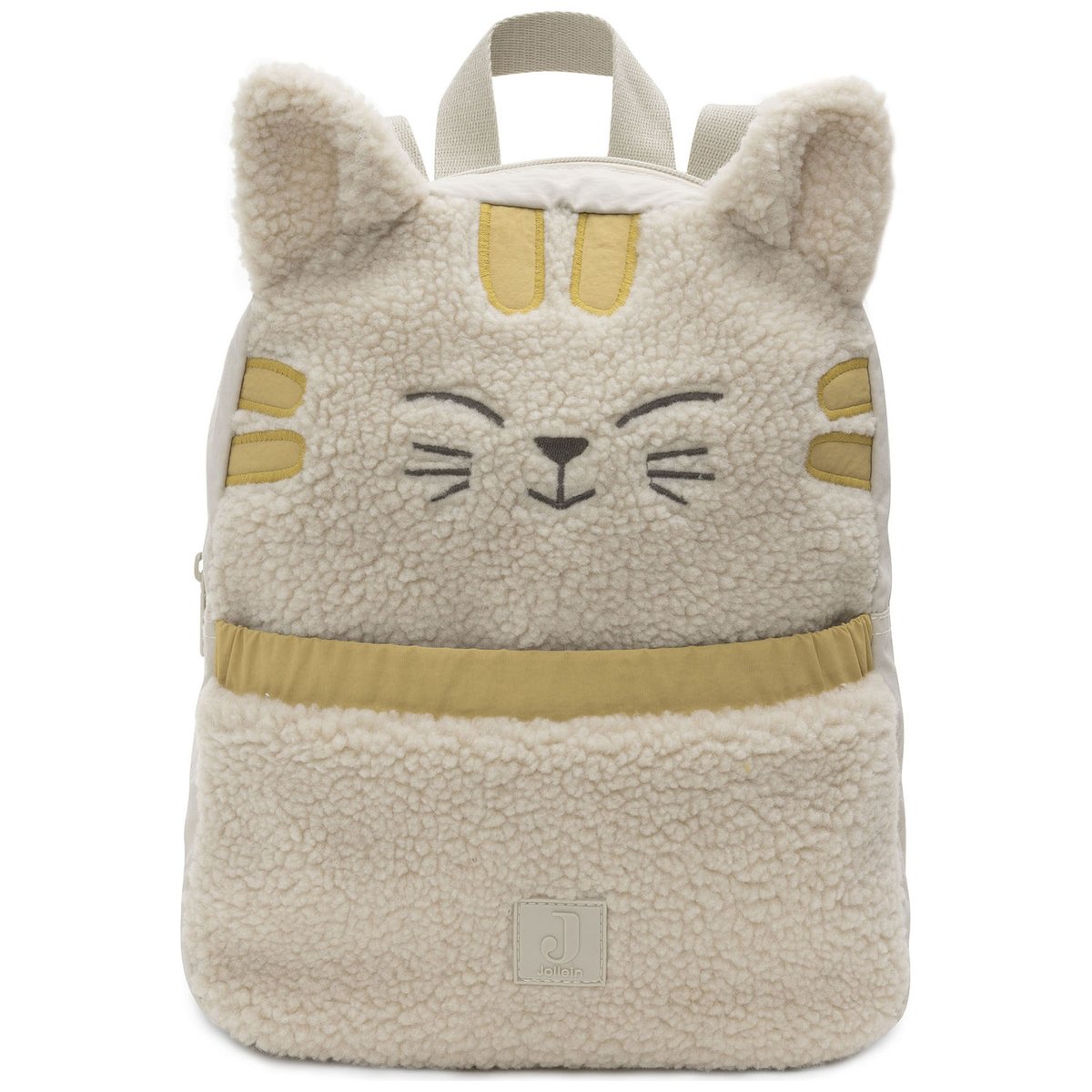 Sac à dos bébé ecru, jaune, noir, JOLLEIN