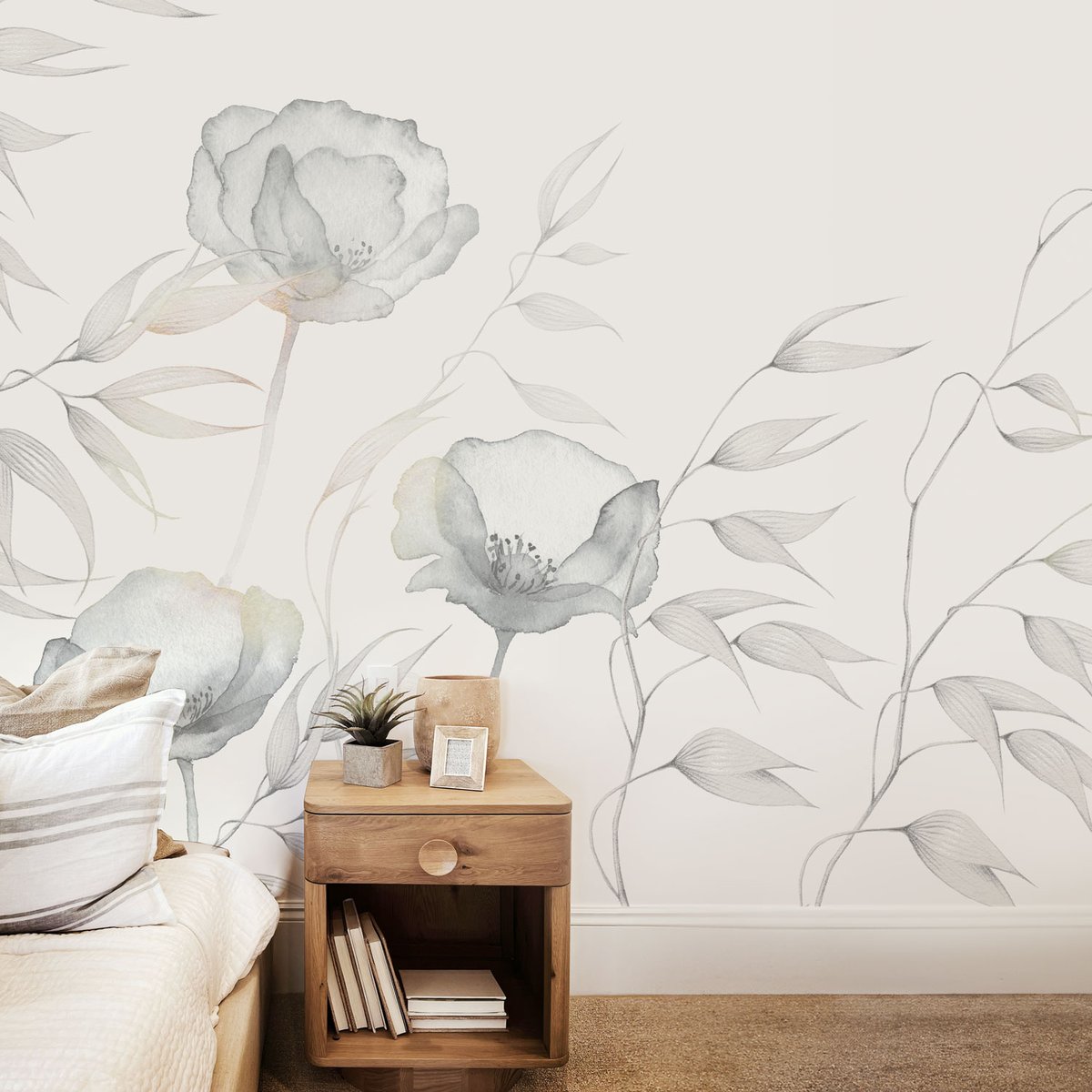 Papier peint panoramique Souffle de légèreté, Beige 525 x 250cm beige, ACTE DECO